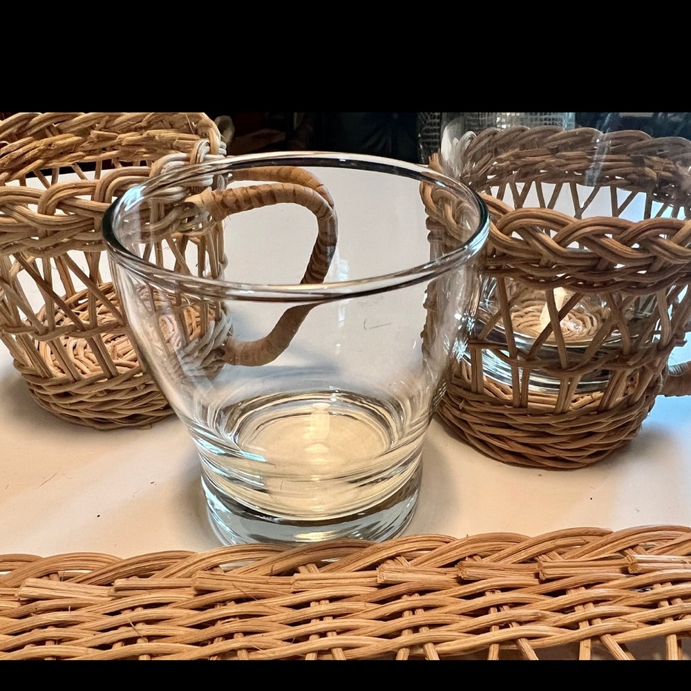 Vintage Rattan Boho 2 Place Settings Dining - Picture 7 of 8